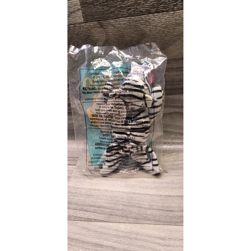2000 McDonalds Ty Blizz The White Tiger Toy Animal #10 - Picture 2 of 2